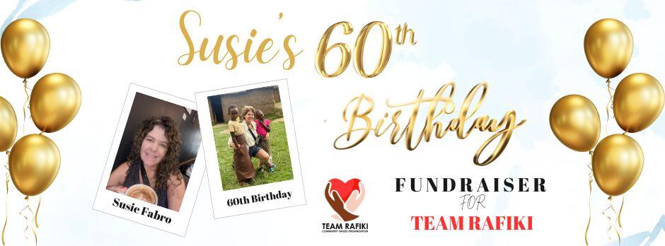 Campaign cover image for Susie's 60th Birthday Fundraiser