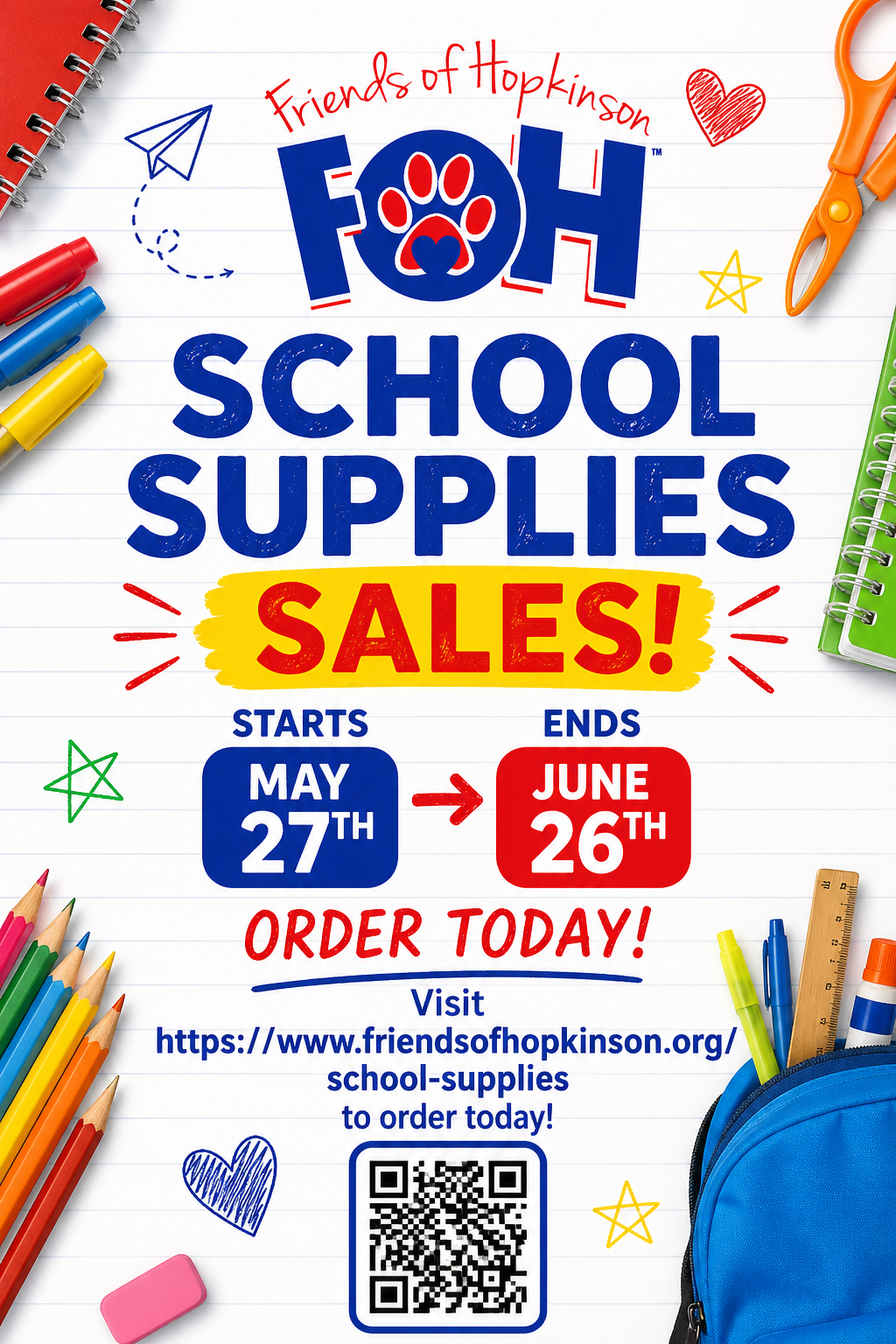 Campaign cover image for 2026-2027 School Supply Kits