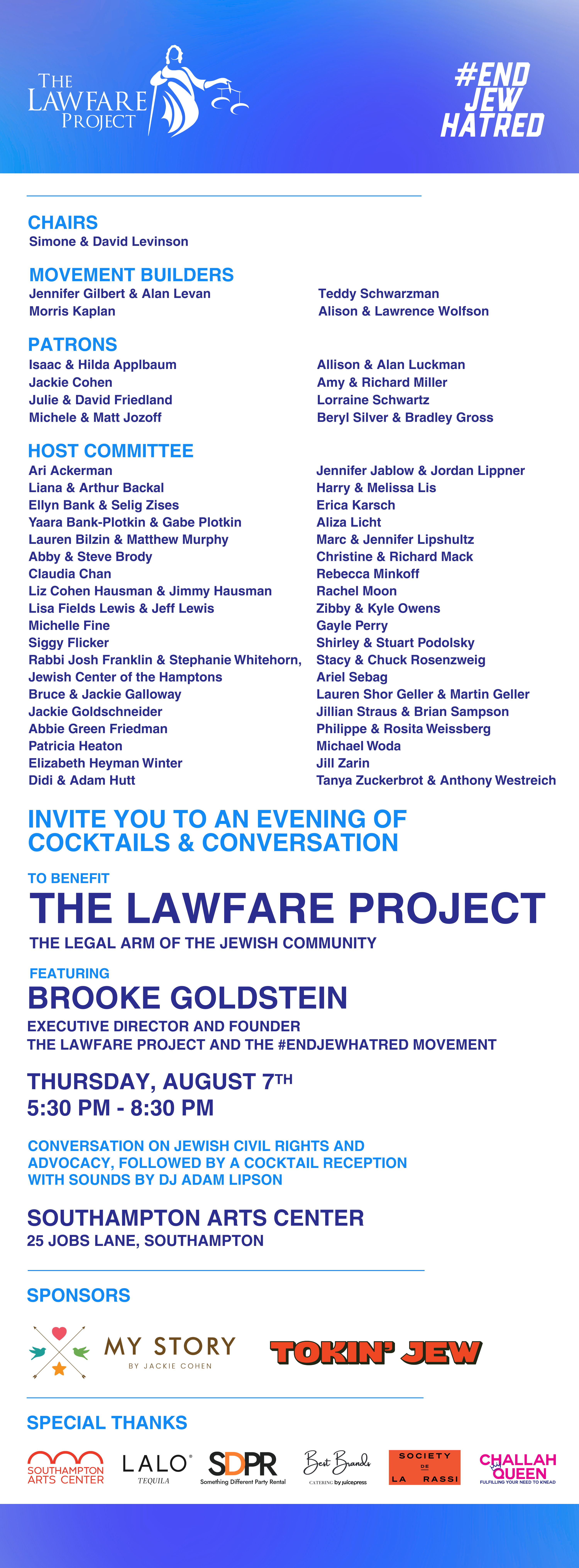 Campaign cover image for Hamptons Reception - August 7, 2025