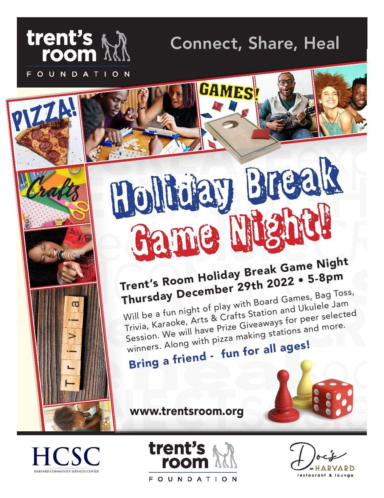 Campaign cover image for Holiday Game Night! December 29th 2022 5-8PM