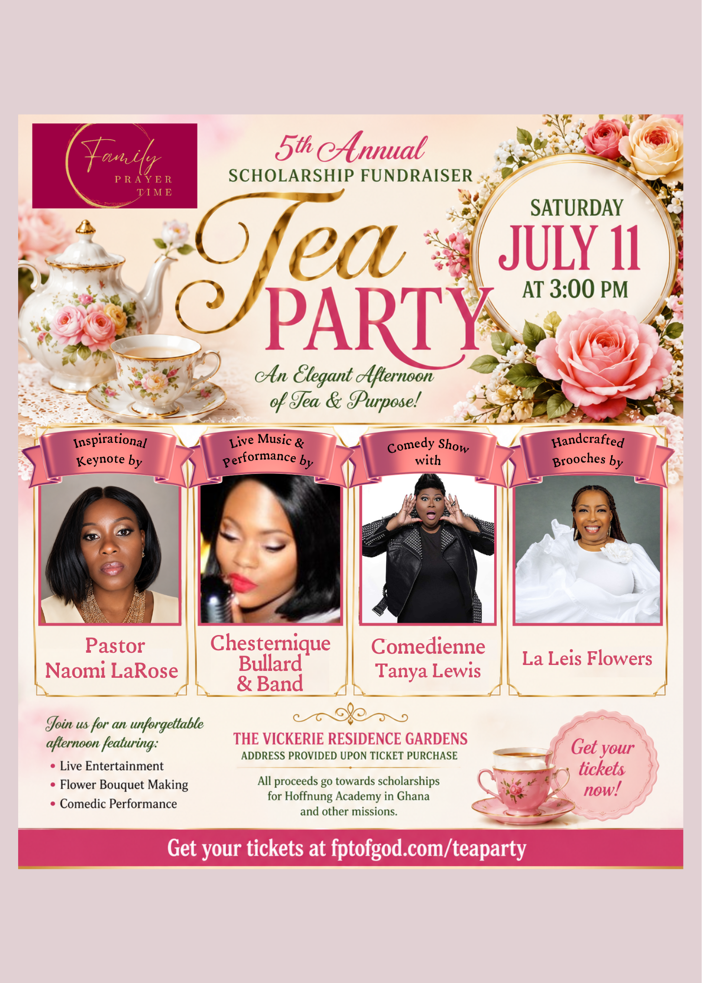 Campaign cover image for 5th Annual FPT Scholarship Tea Party