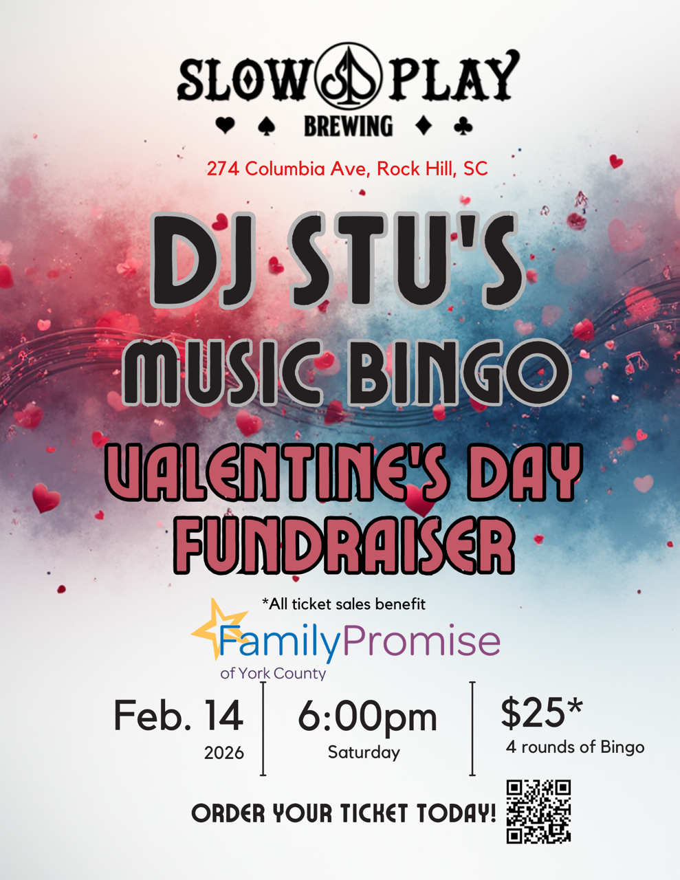 Campaign cover image for 2026 DJ Stu Valentines Music Bingo