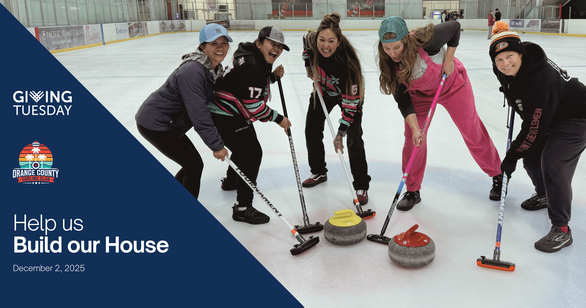 Campaign cover image for Giving Tuesday - Orange County Curling Club