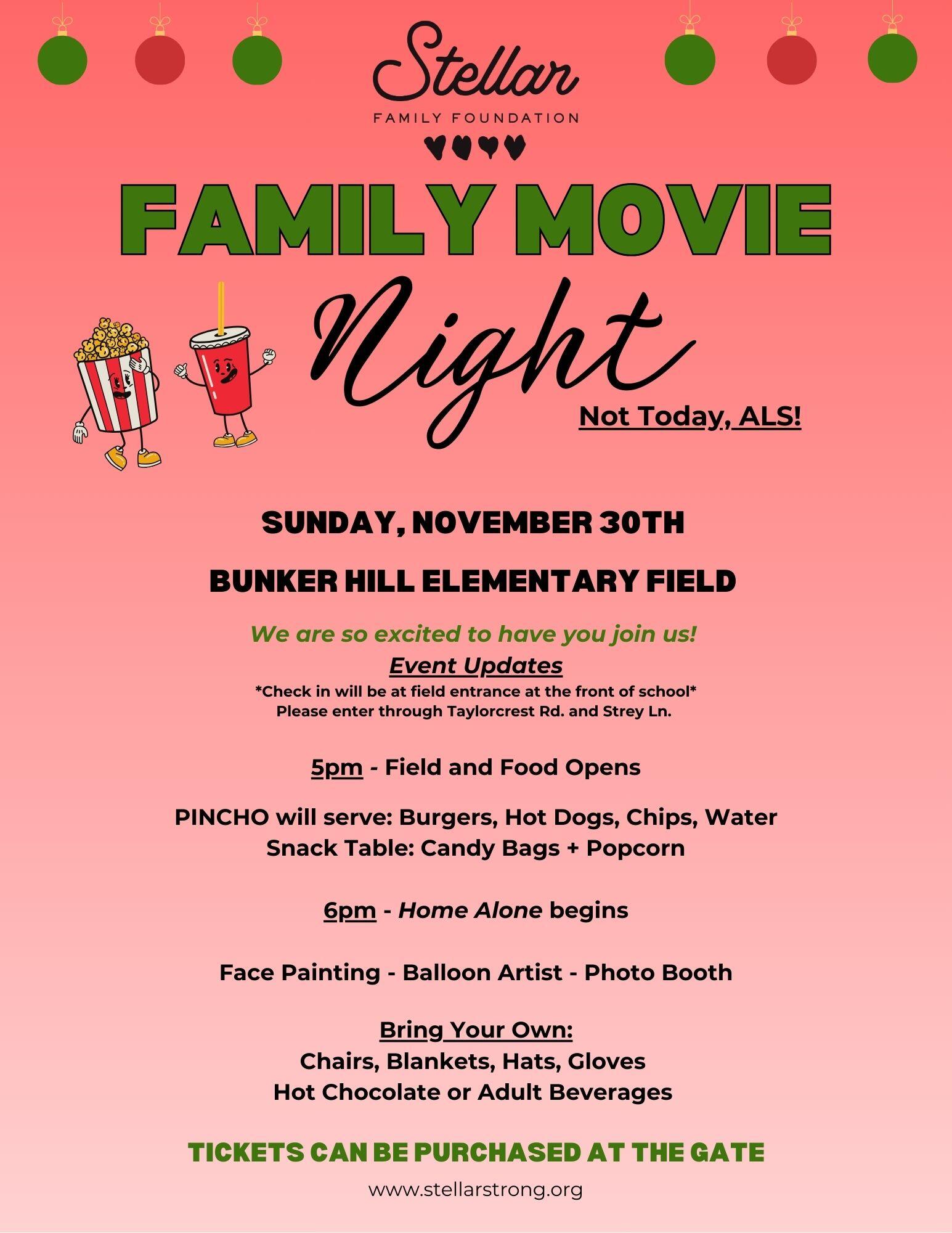 Campaign cover image for Stellar Strong Family Movie Night