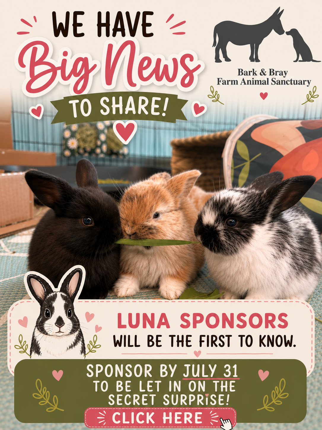 Campaign cover for Sponsor Luna the Bunny