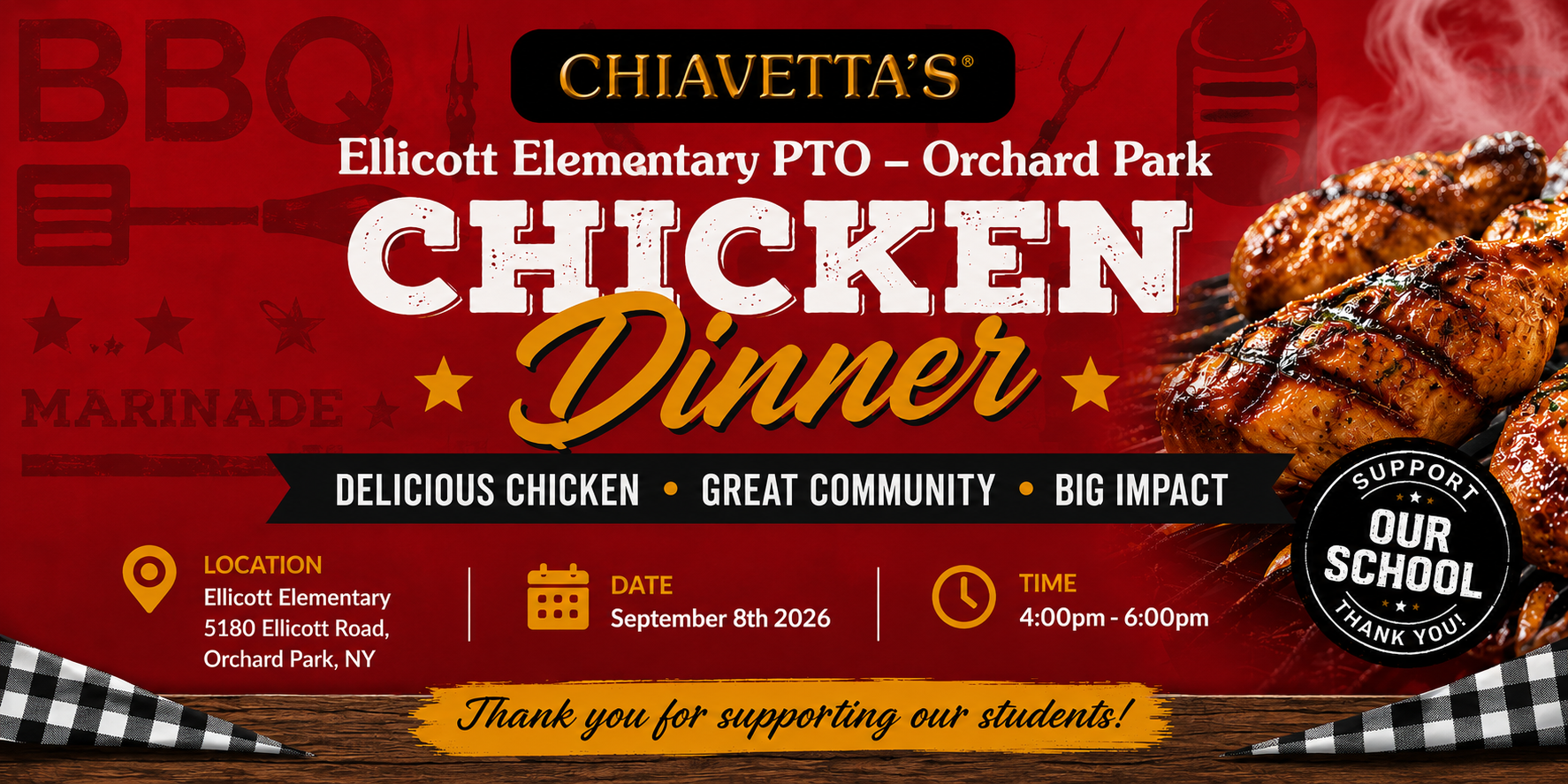 Campaign cover image for Chicken BBQ at Ellicott Elementary 2026