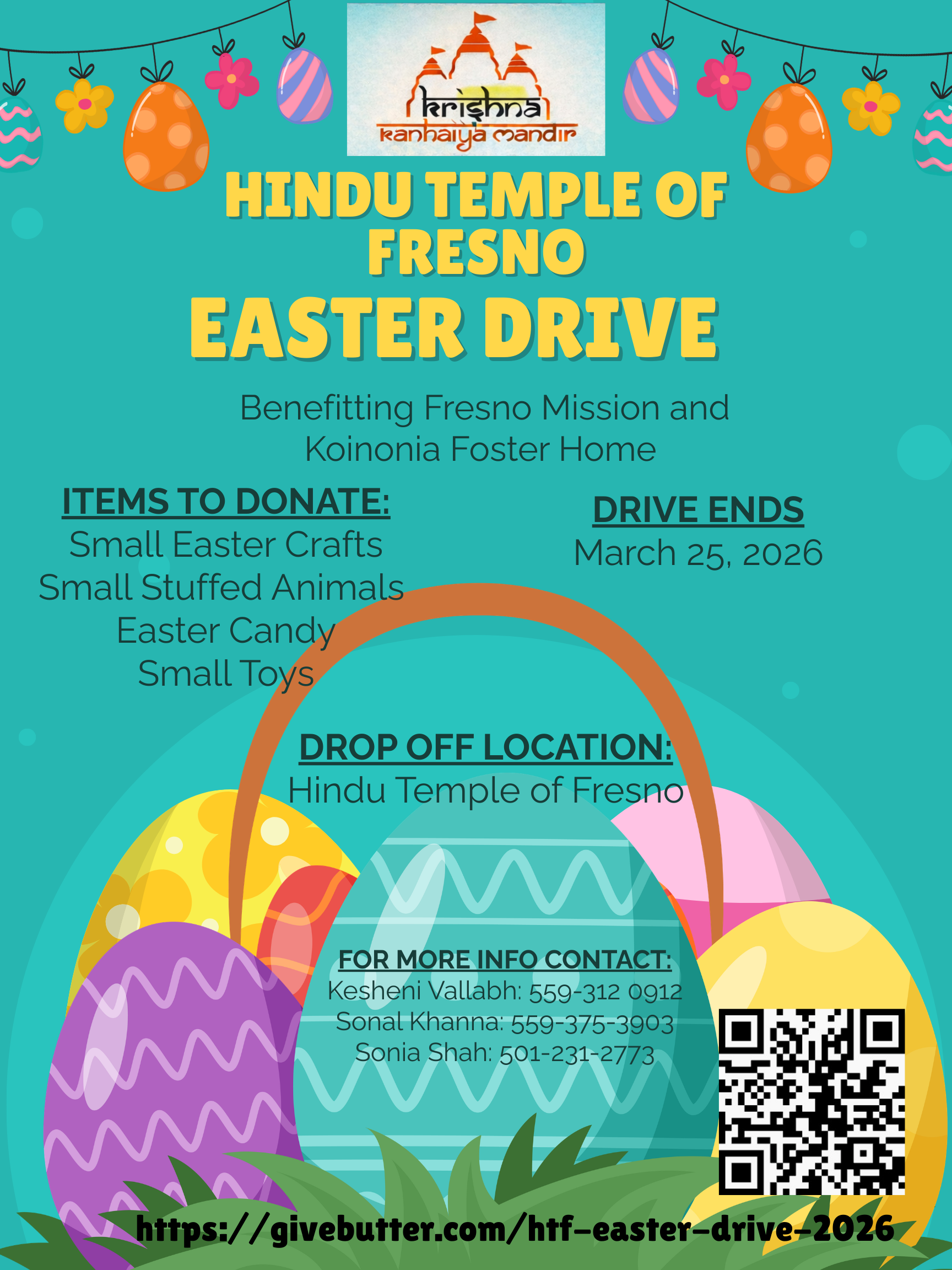Campaign cover for Hindu Temple of Fresno Easter Donation Drive 2026