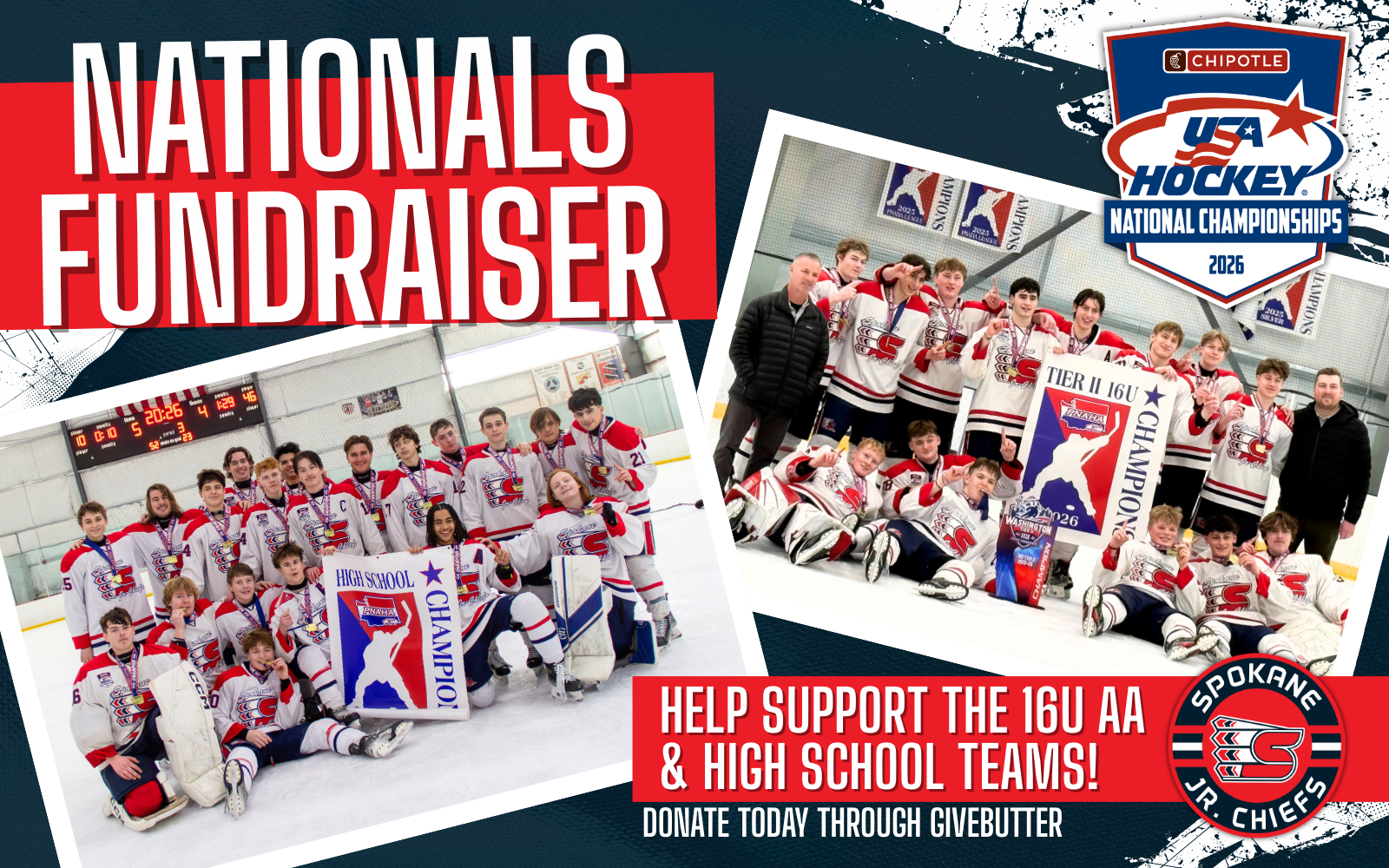 Campaign cover image for Spokane Jr. Chiefs NATIONAL TEAMS 2026