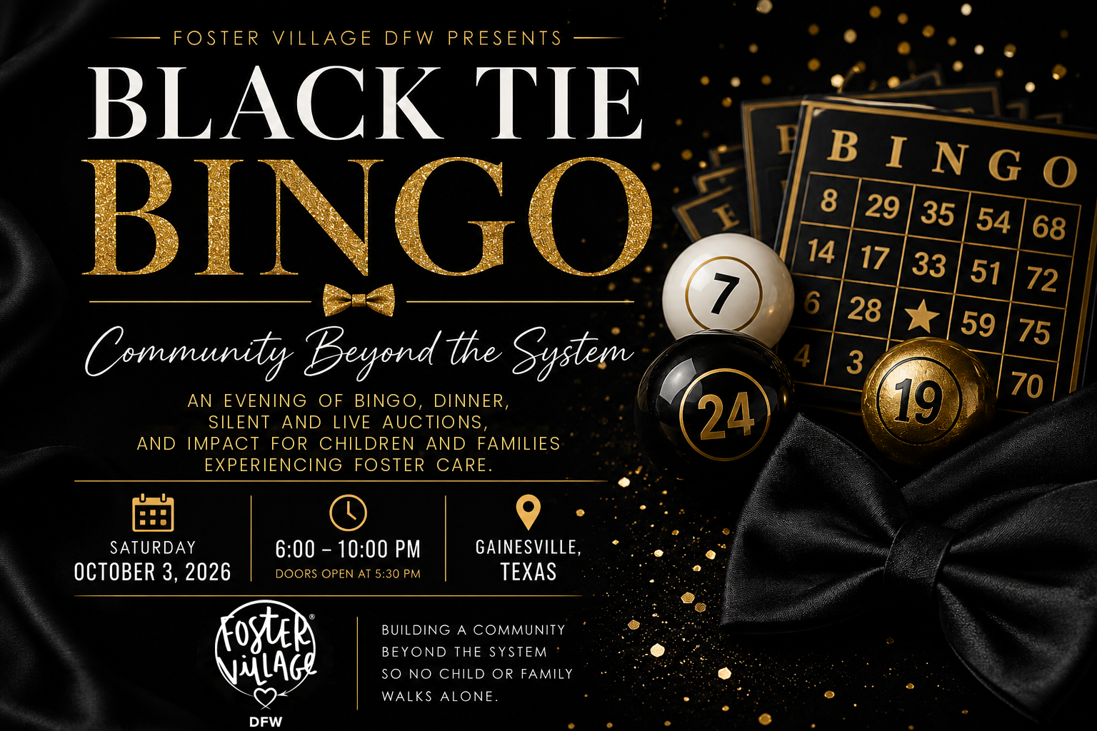 Campaign cover image for Black Tie Bingo 2026