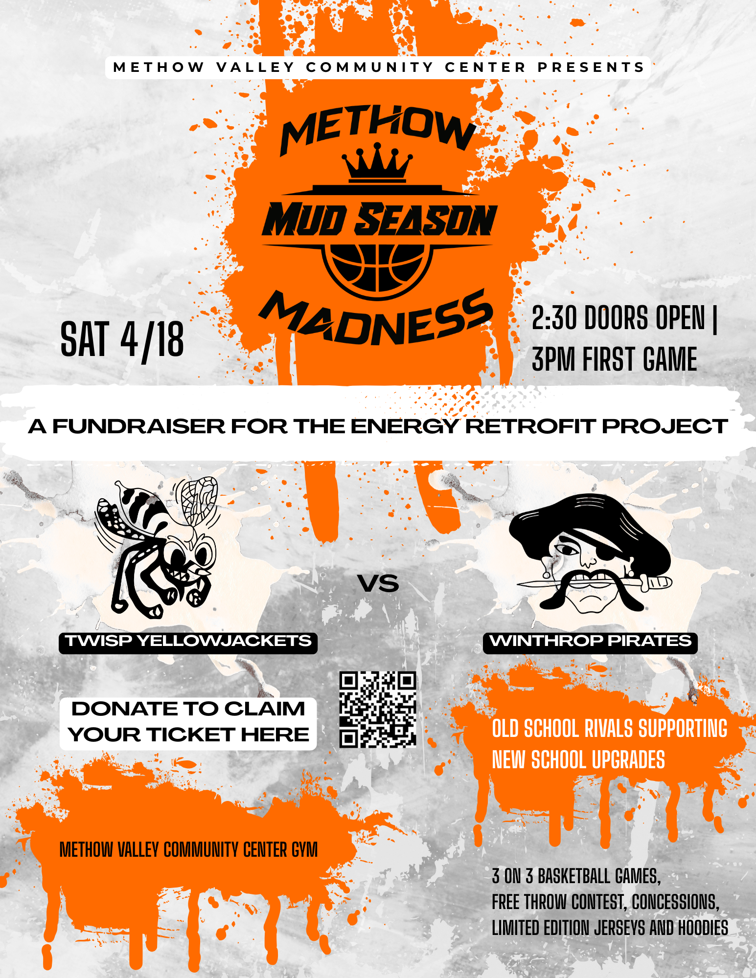 Campaign cover image for Methow Mud Season Madness Basketball Game