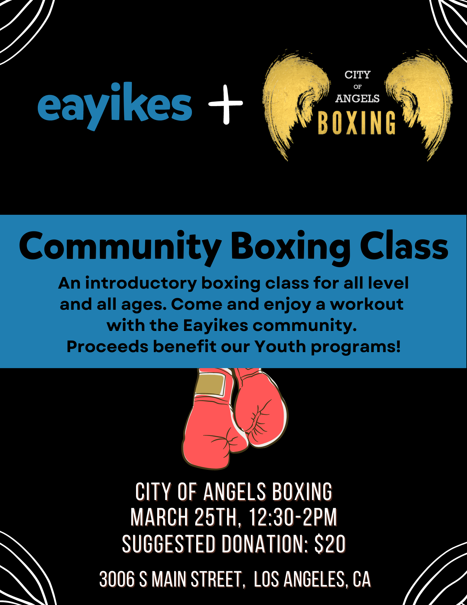Campaign cover image for 23/03/25 Community Boxing Class