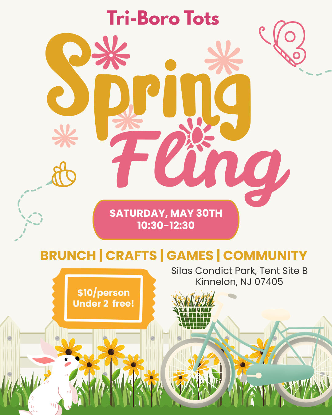 Campaign cover image for Tri-Boro Tots Spring Fling 2026