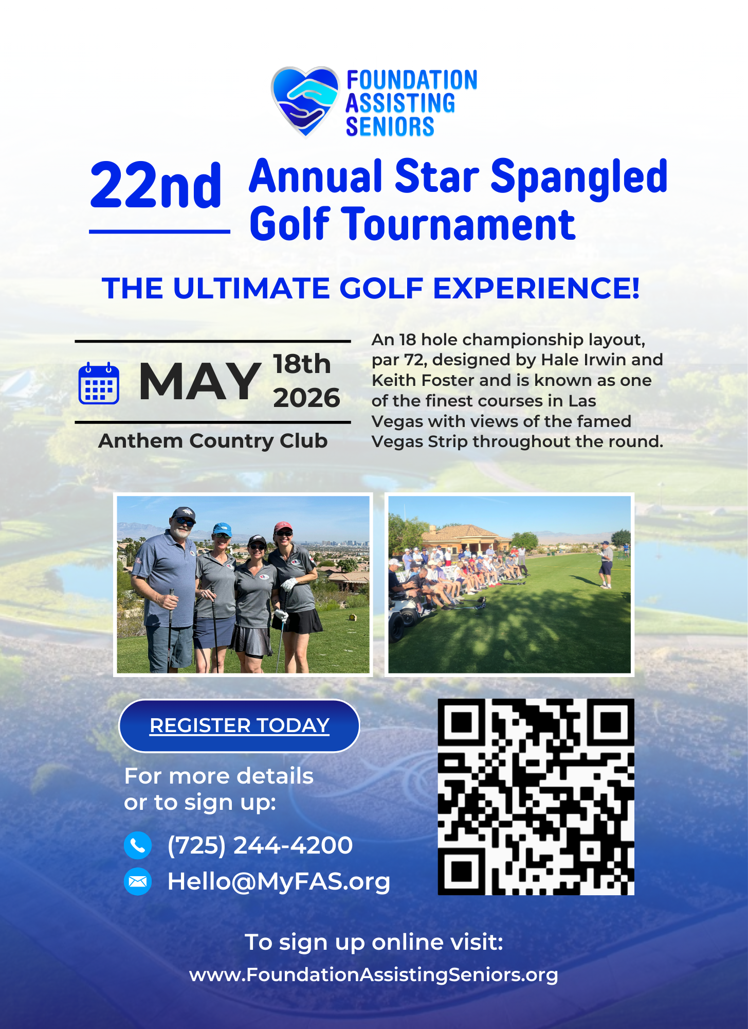 Campaign cover image for 22nd Annual Star-Spangled Golf Tournament