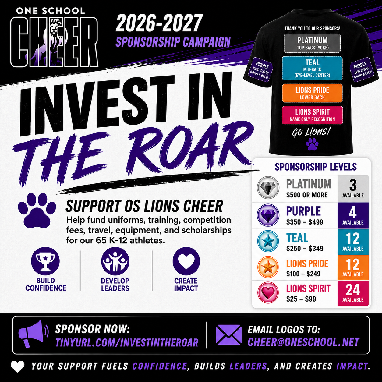 Campaign cover for 2026-2027 T-SHIRT SPONSORSHIP CAMPAIGN