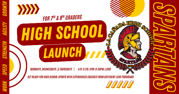 Campaign cover for High School Launch - Athleticism Camp! For 7th & 8th Graders!