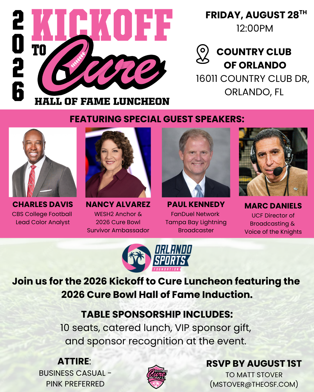 Campaign cover image for 2026 Kickoff to Cure Hall of Fame Luncheon