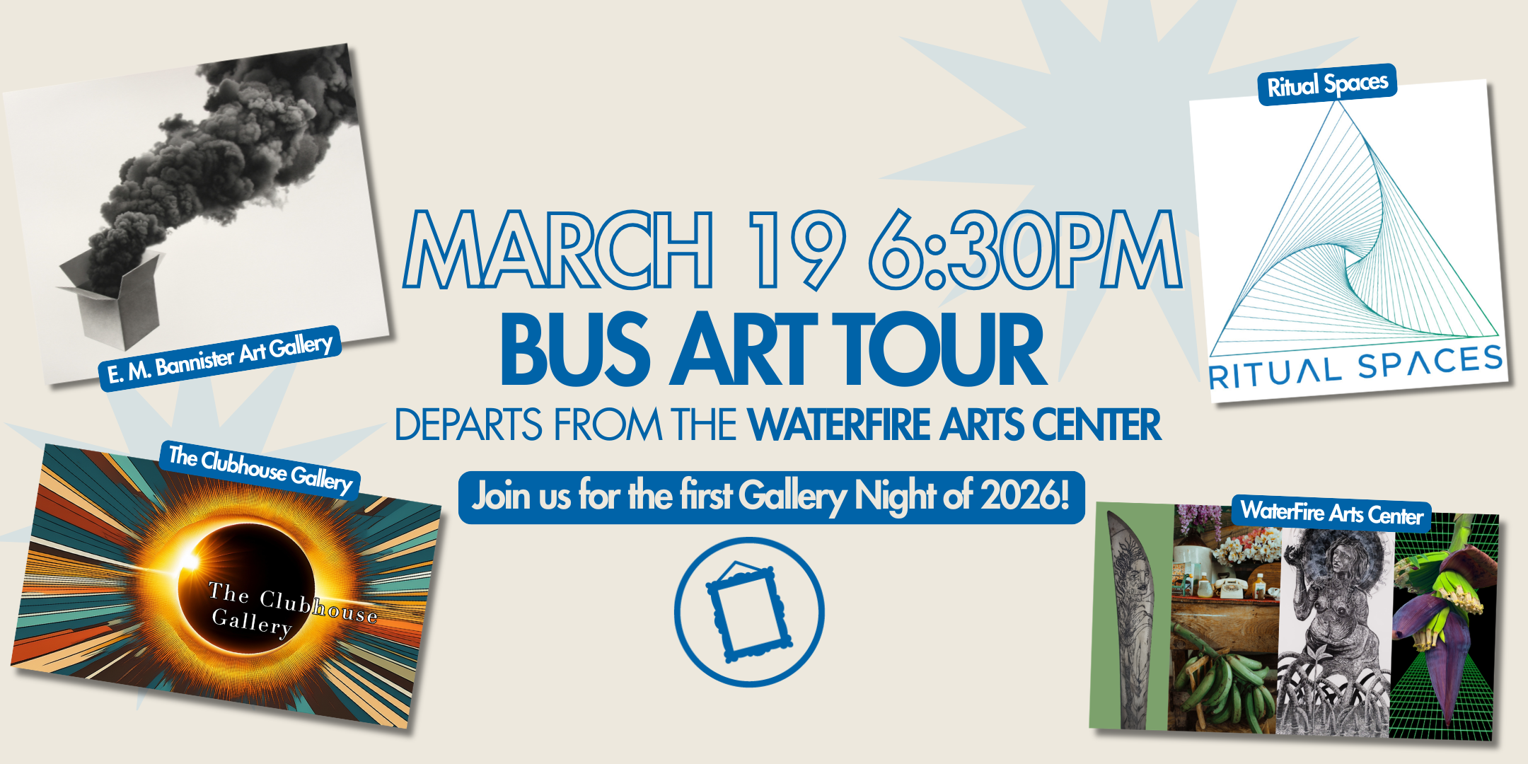 Campaign cover image for Gallery Night 2026 - March 19th 6:30pm Bus Tour