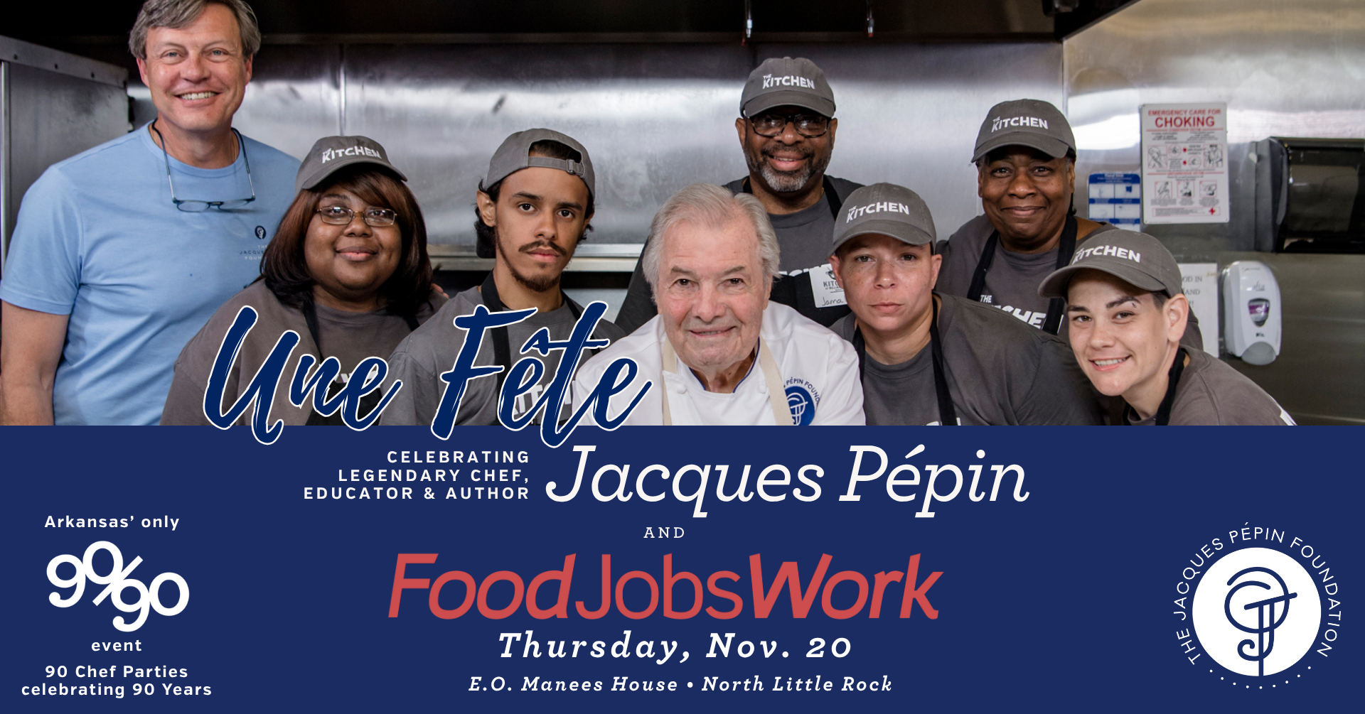 Campaign cover image for Une Fête Celebrating Jacques Pépin and Food Jobs Work