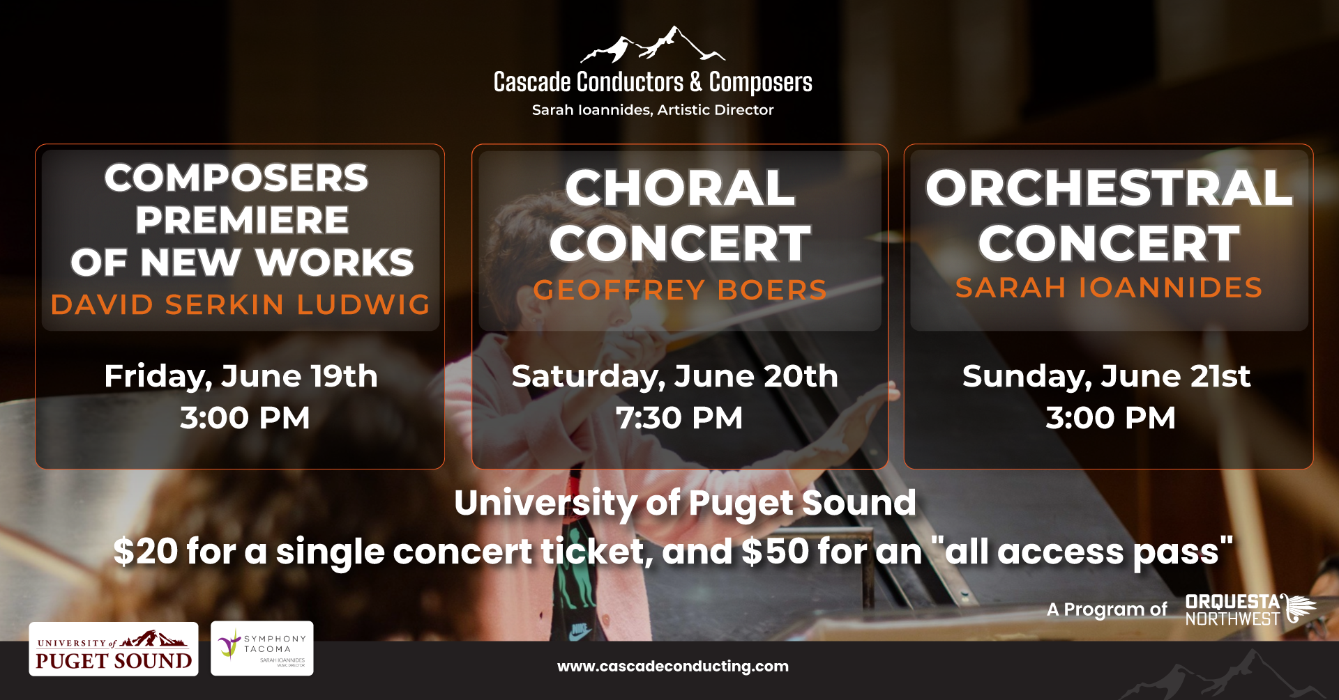 Campaign cover image for Cascade Conductors and Composers 2026 Concert Series