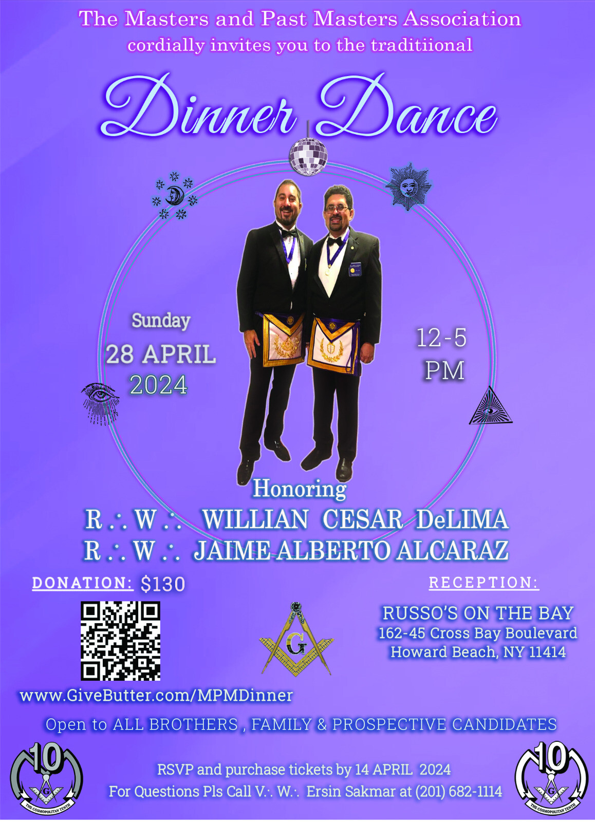 Campaign cover image for Masters & Past Masters Association Dinner Dance