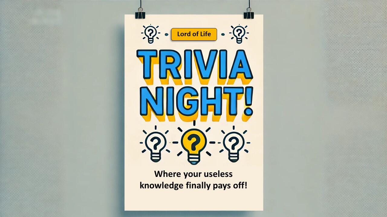 Campaign cover image for Trivia Night