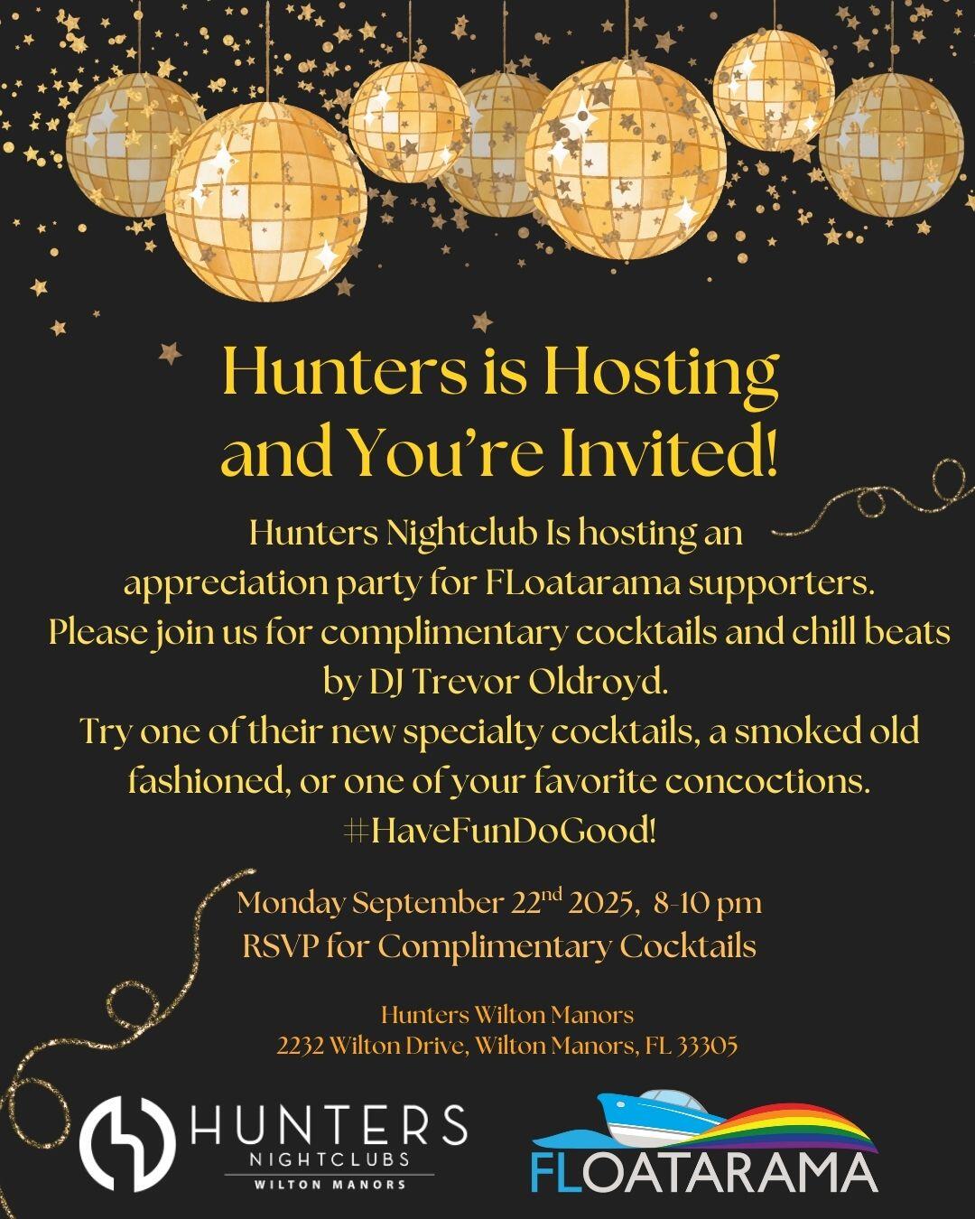 Campaign cover image for Hunters Celebrates FLoatarama Supporters!