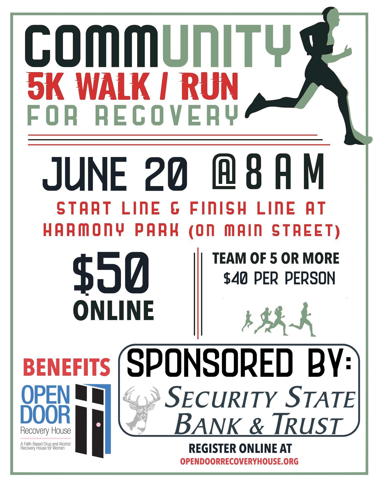 Campaign cover image for 2026 CommUNITY 5K Walk/Run For Recovery
