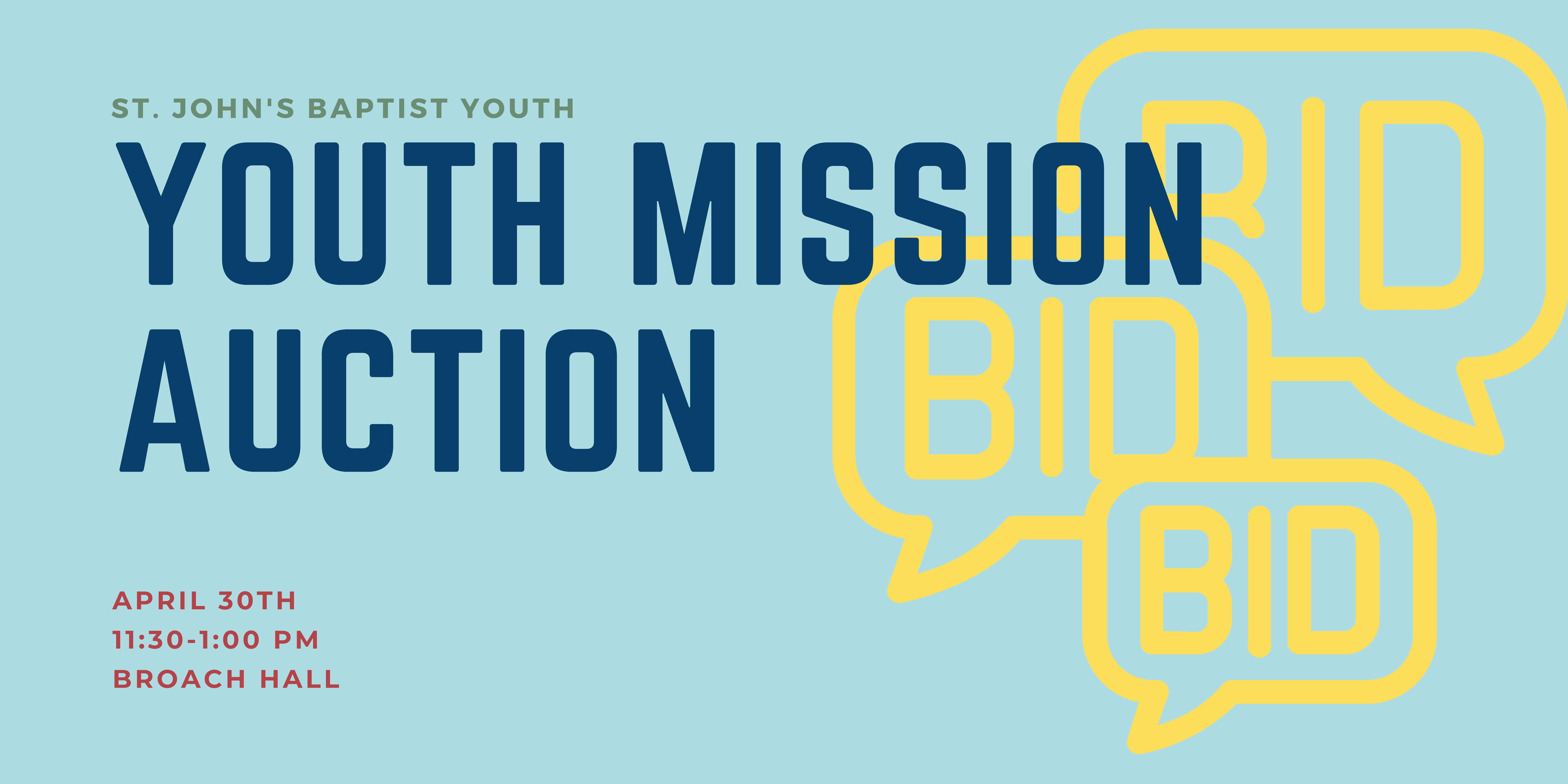 Campaign cover image for SJBC Youth Mission Auction