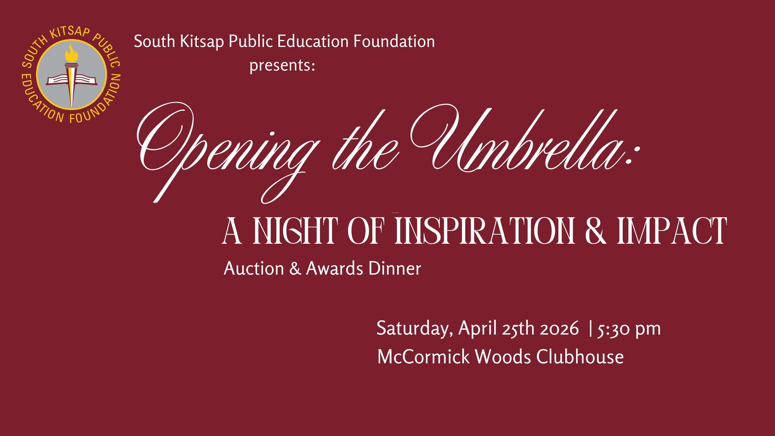 Campaign cover image for 2026 Opening the Umbrella: A Night of Inspiration & Impact