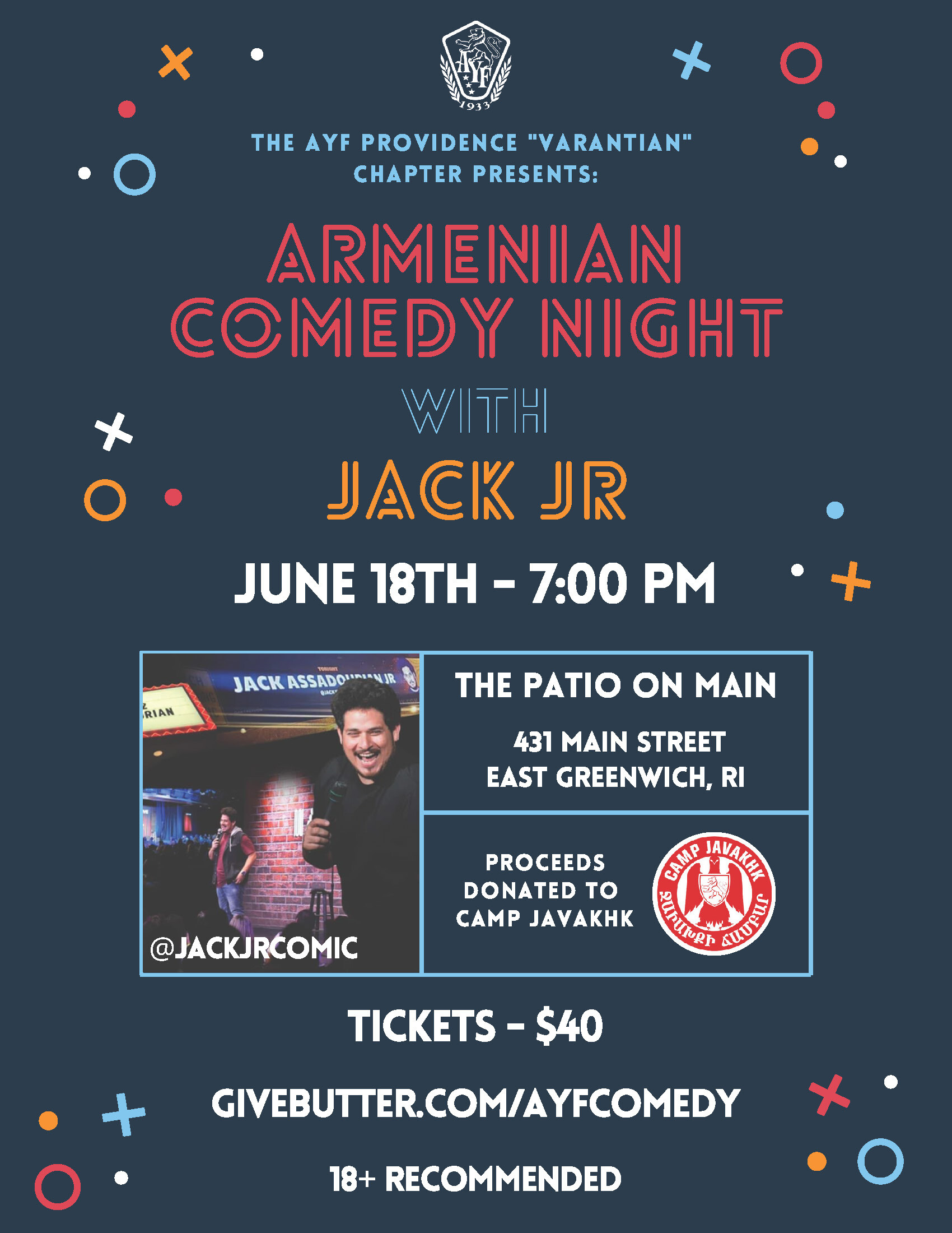 Campaign cover image for Providence AYF Comedy Night