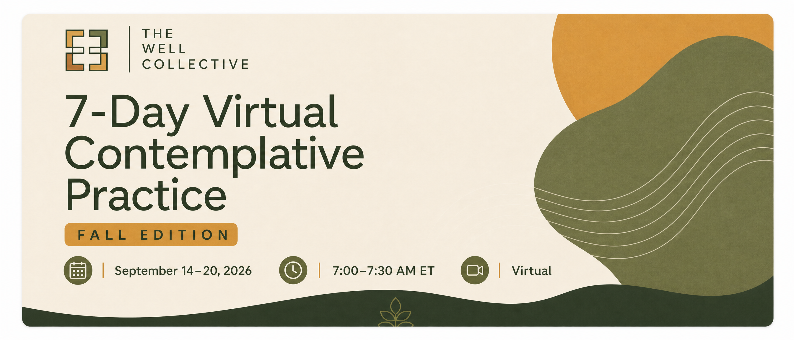 Campaign cover image for 7-Day Virtual Contemplative Practice: Fall Edition