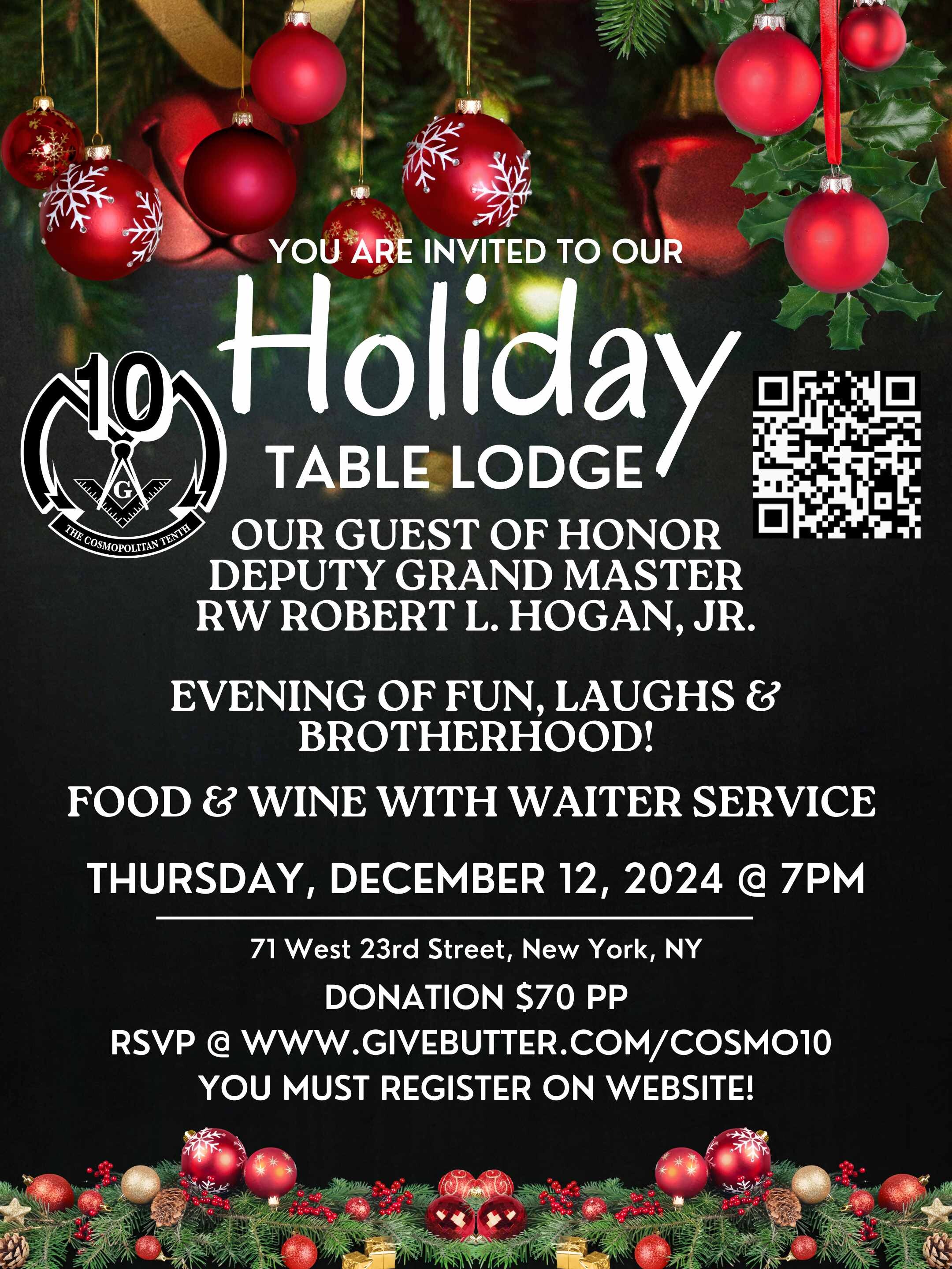 Campaign cover image for 2024 Holiday Table Lodge