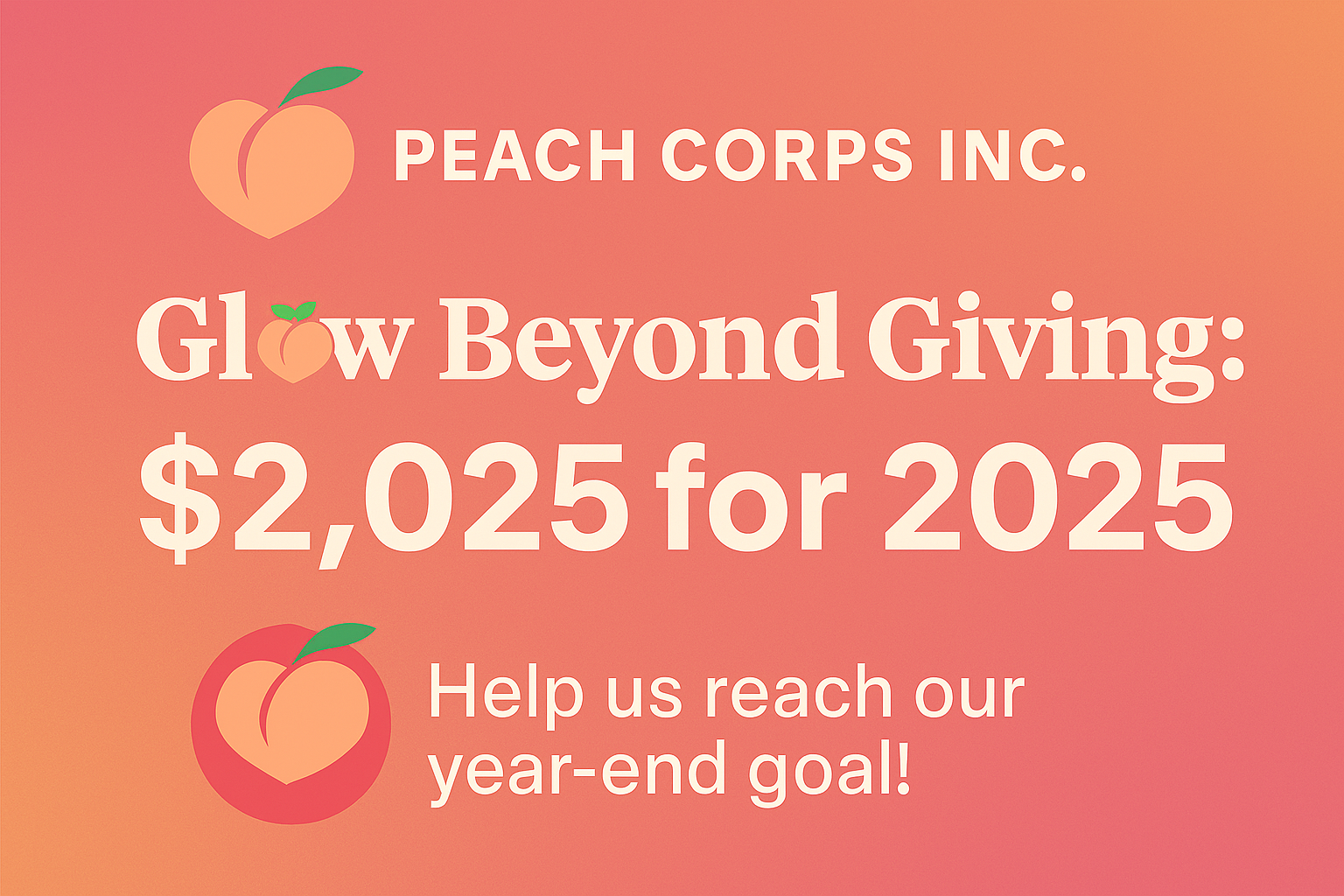 Campaign cover image for Glow beyond Giving: $2025 for 2025