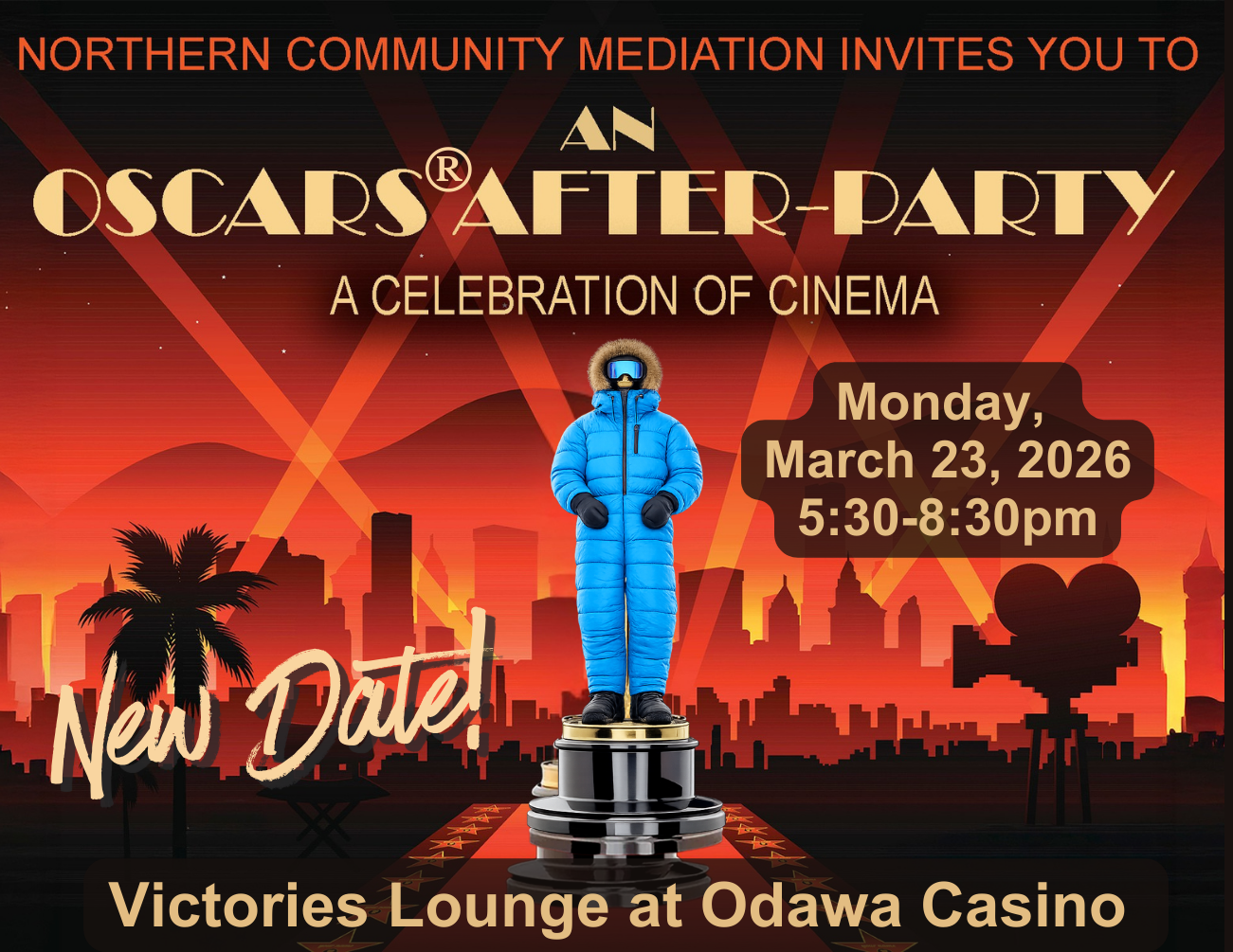 Campaign cover image for Northern Community Mediation's Annual Oscars® After-Party