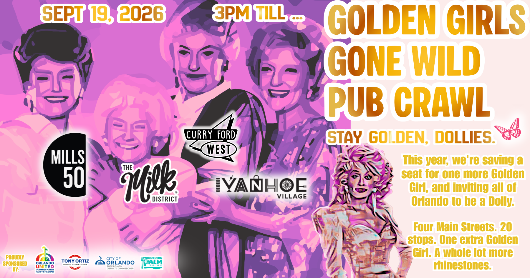 Campaign cover image for Golden Girls Gone Wild Pub Crawl 2026