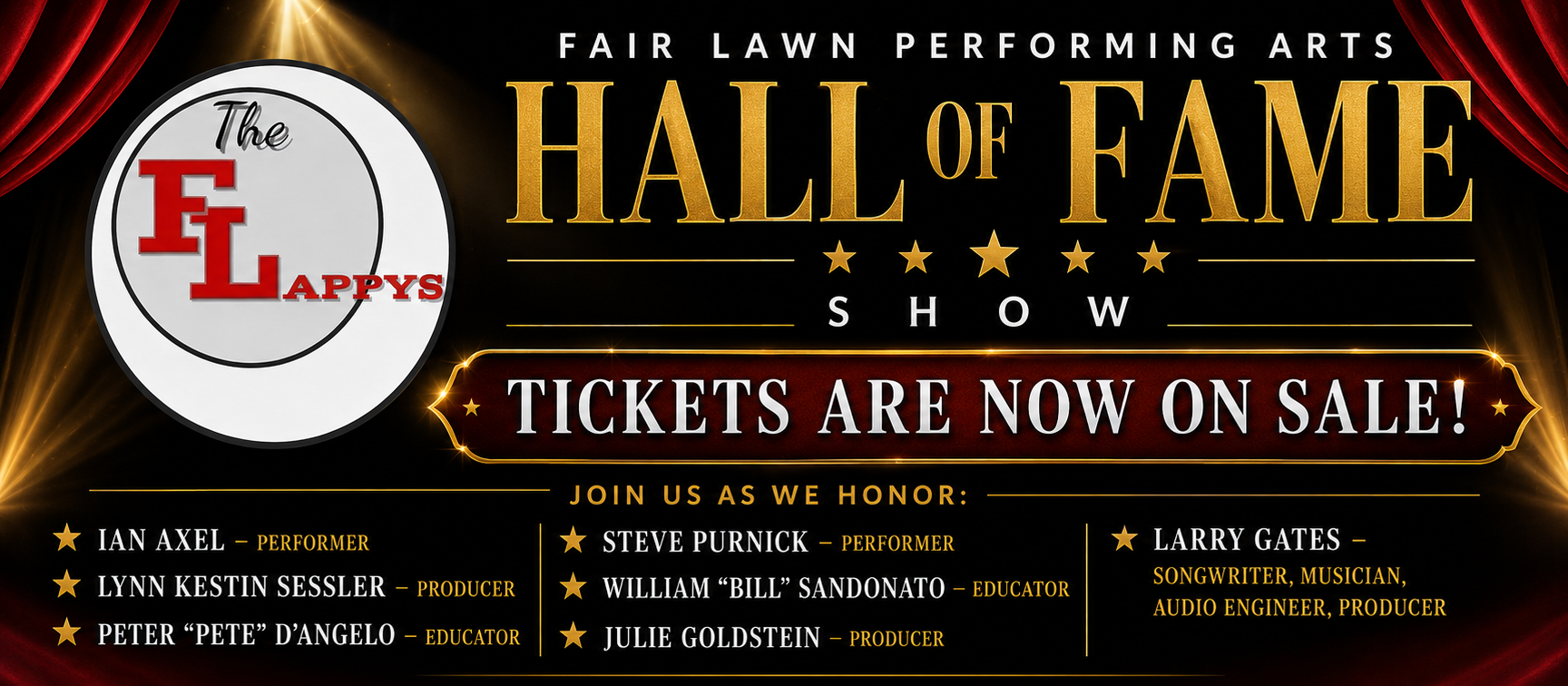 Campaign cover image for Fair Lawn Performing Arts Hall of Fame 2026 Induction Show