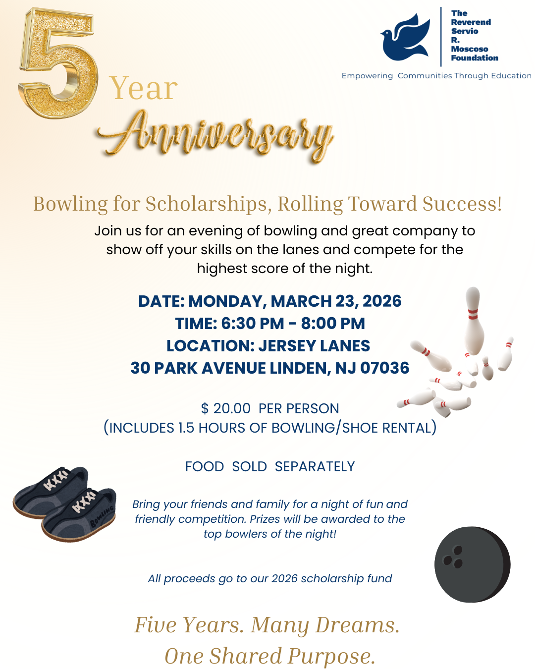 Campaign cover image for 2026 Bowling for Scholarships, Rolling Toward Success!