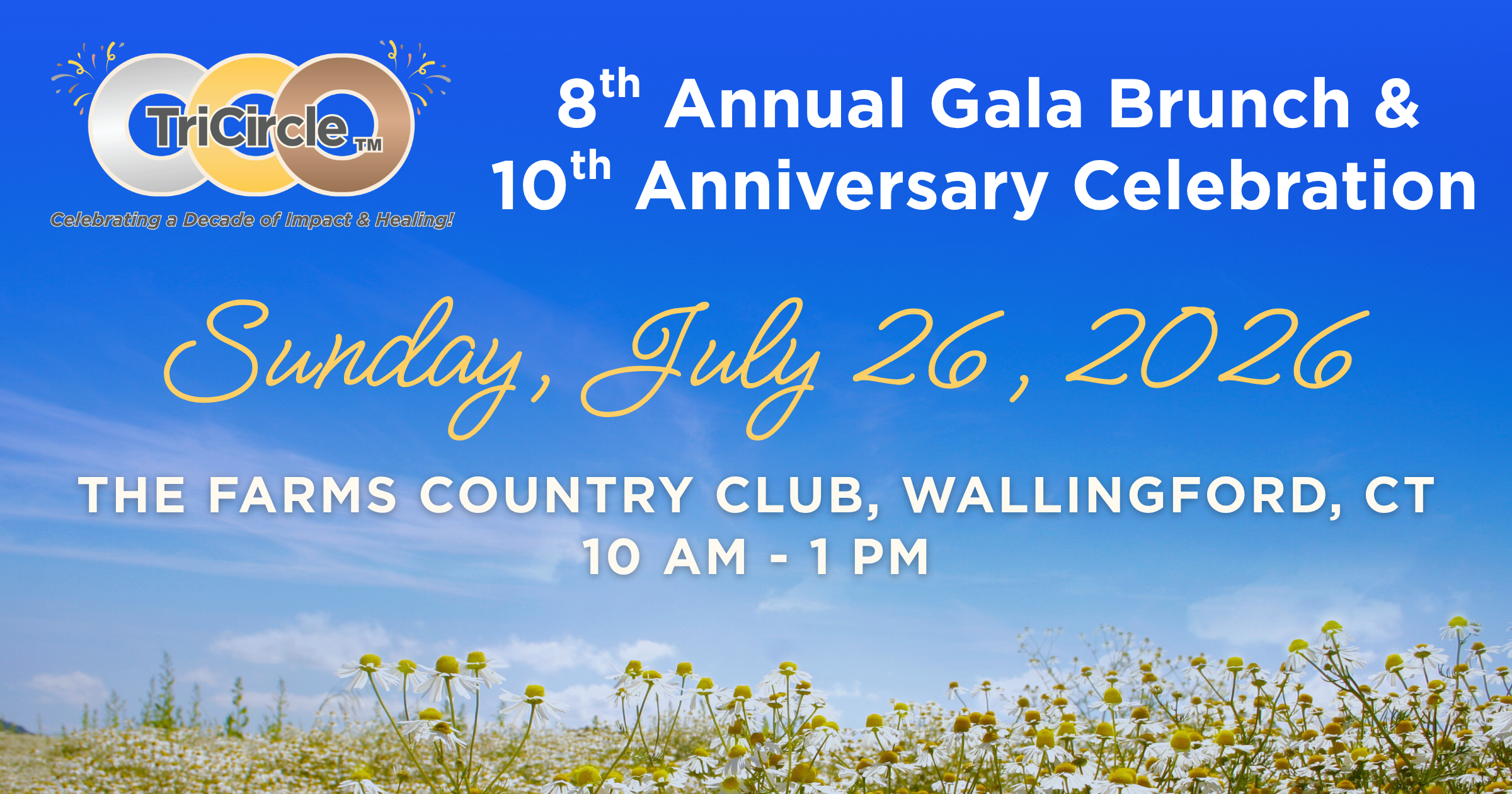 Campaign cover image for 2026 TriCircle 8th Annual Gala Brunch & 10 Year Anniversary Celebration