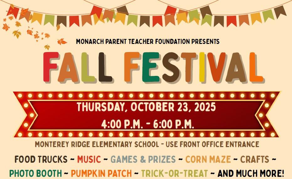 Campaign cover image for Fall Festival at Monterey Ridge Elementary School