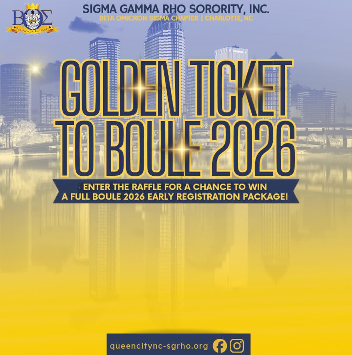 Campaign cover image for Golden Ticket to Tampa - Boulé Raffle