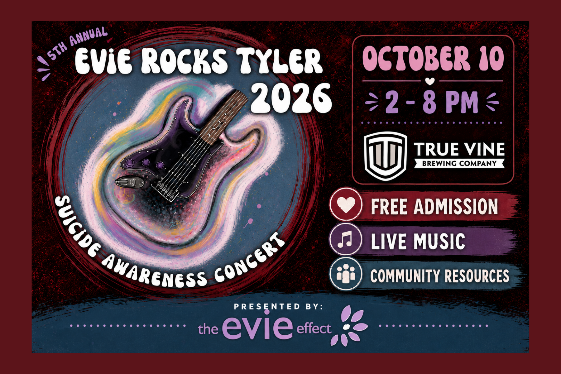 Campaign cover image for Evie Rocks Tyler 2026