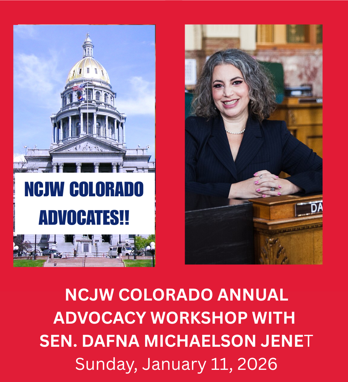 Campaign cover image for NCJW Colorado Advocacy Workshop 2026