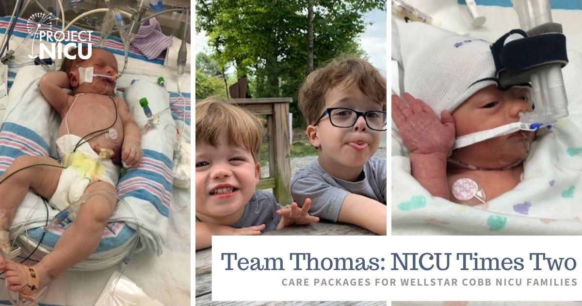 Campaign cover image for Team Thomas: NICU Times Two