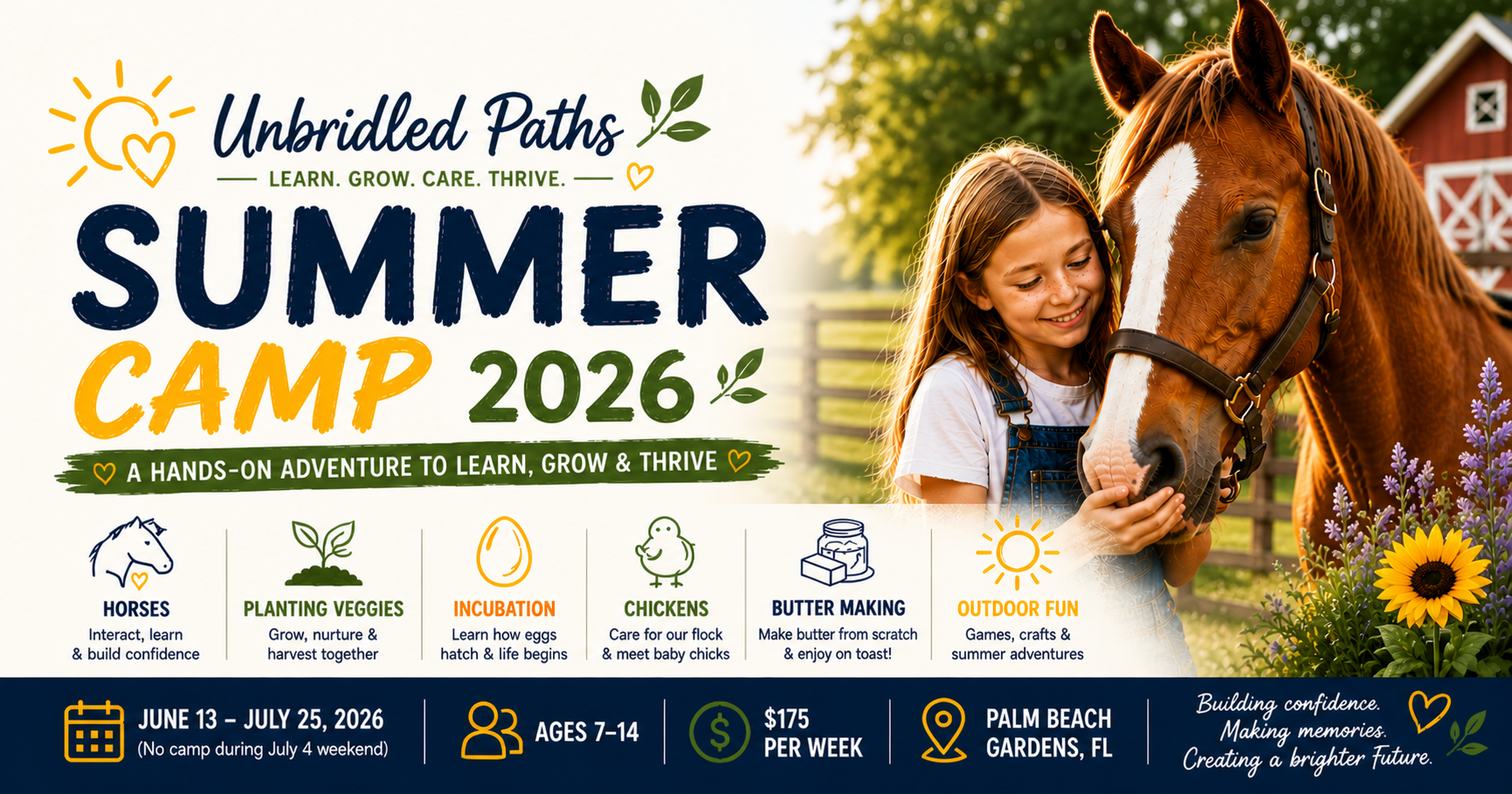 Campaign cover image for Unbridled Paths Summer Camp 2026