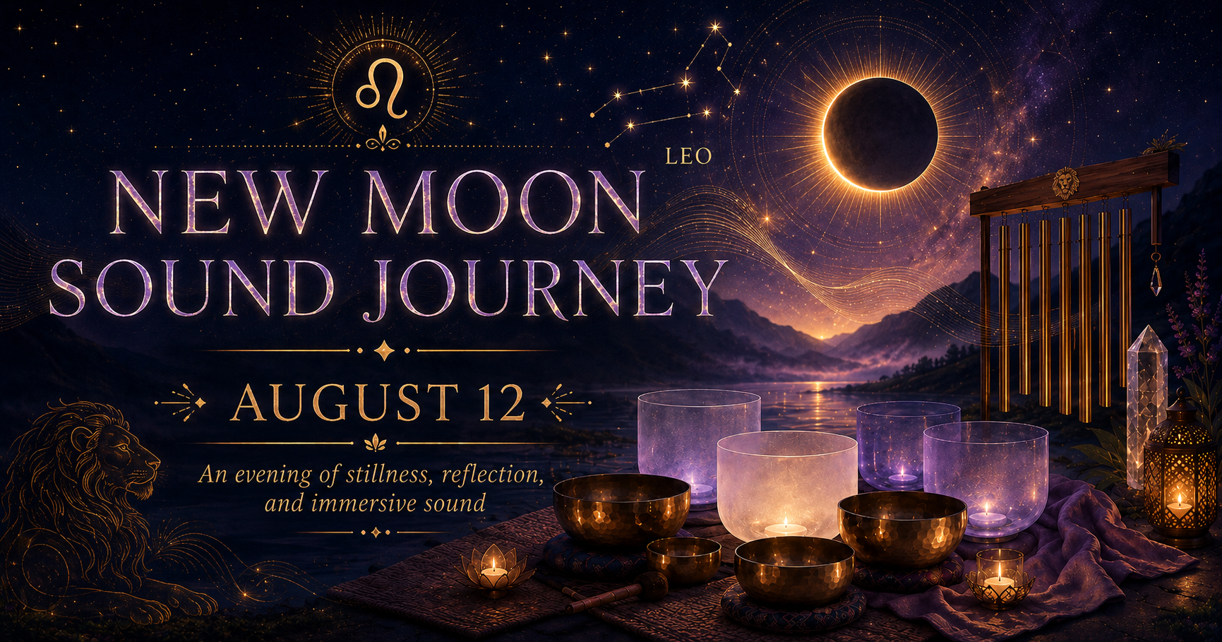 Campaign cover image for New Moon Sound Journey | August 12th