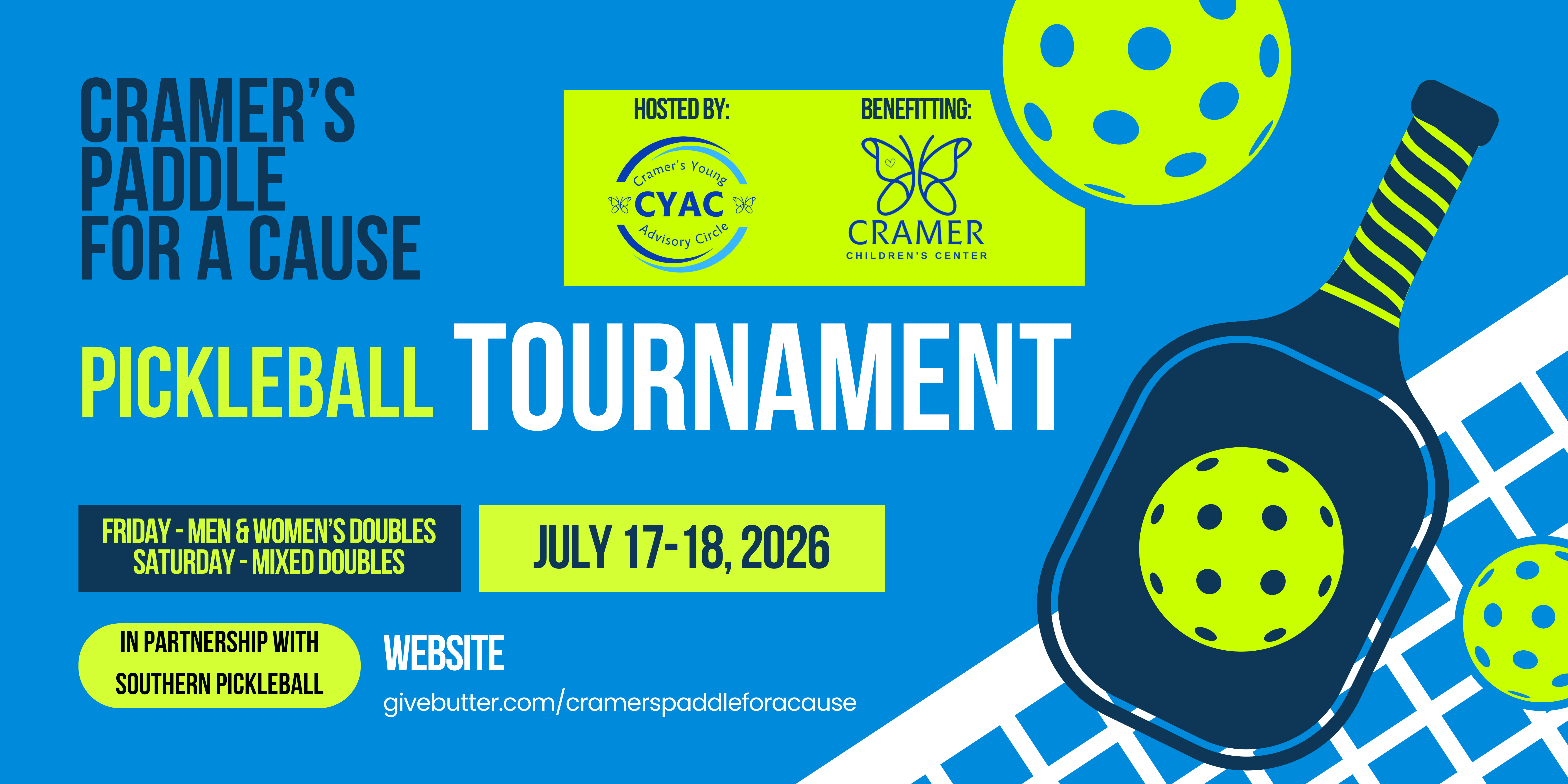 Campaign cover image for Paddle for a Cause Pickleball Tournament