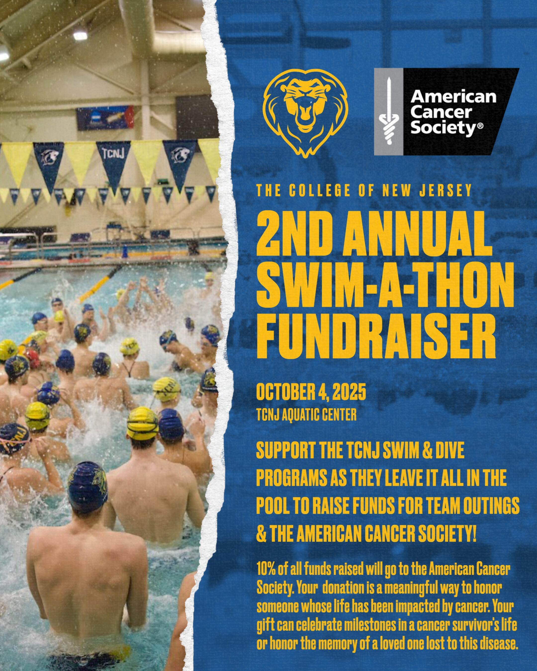 Campaign cover image for 2nd Annual TCNJ Swim-A-Thon
