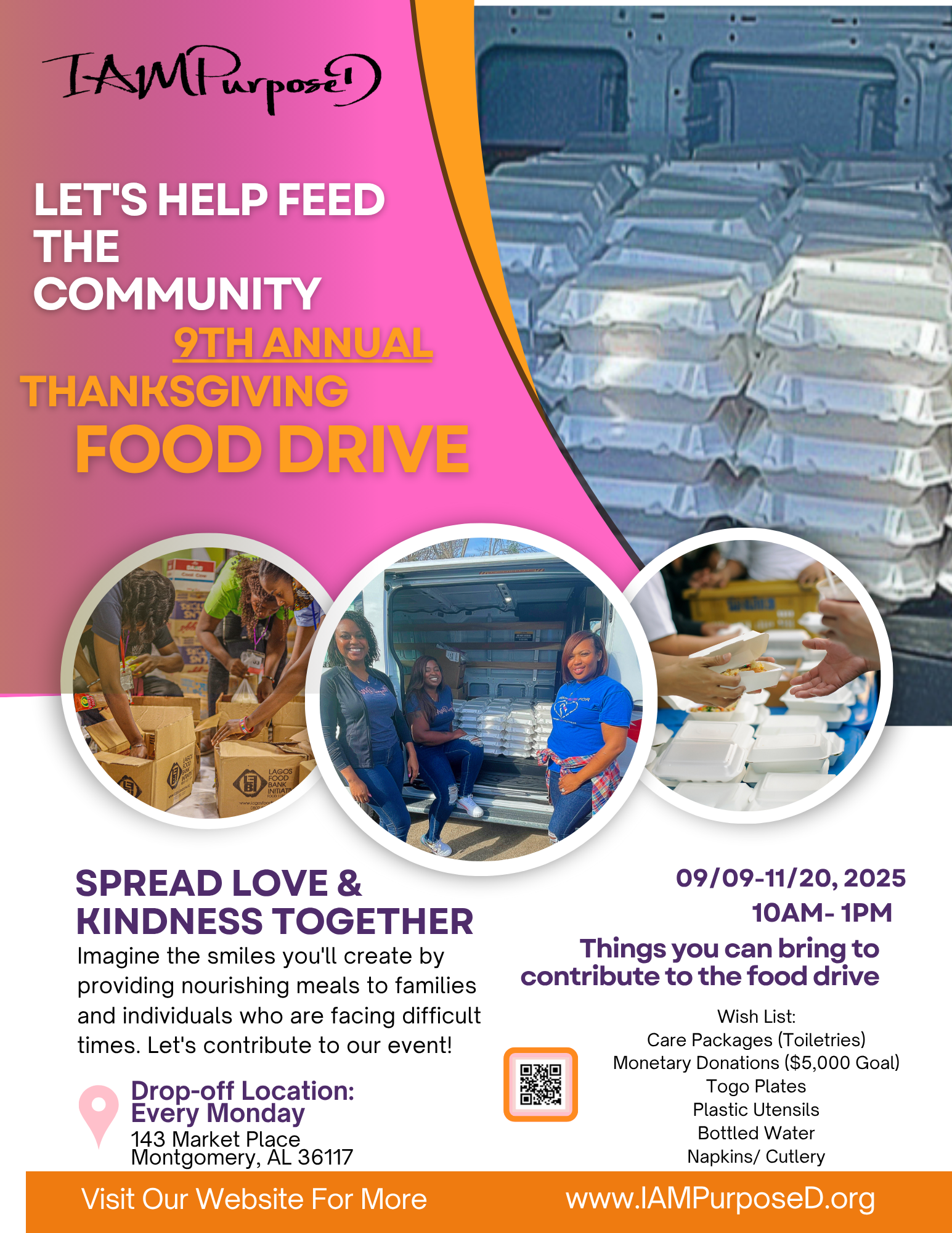 Campaign cover image for 9th Annual Thanksgiving Food Drive