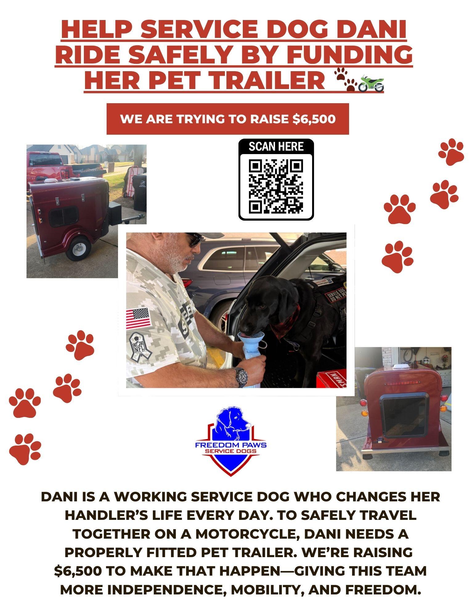 Campaign cover image for Help Dani Stay by Her Handler’s Side—Safely