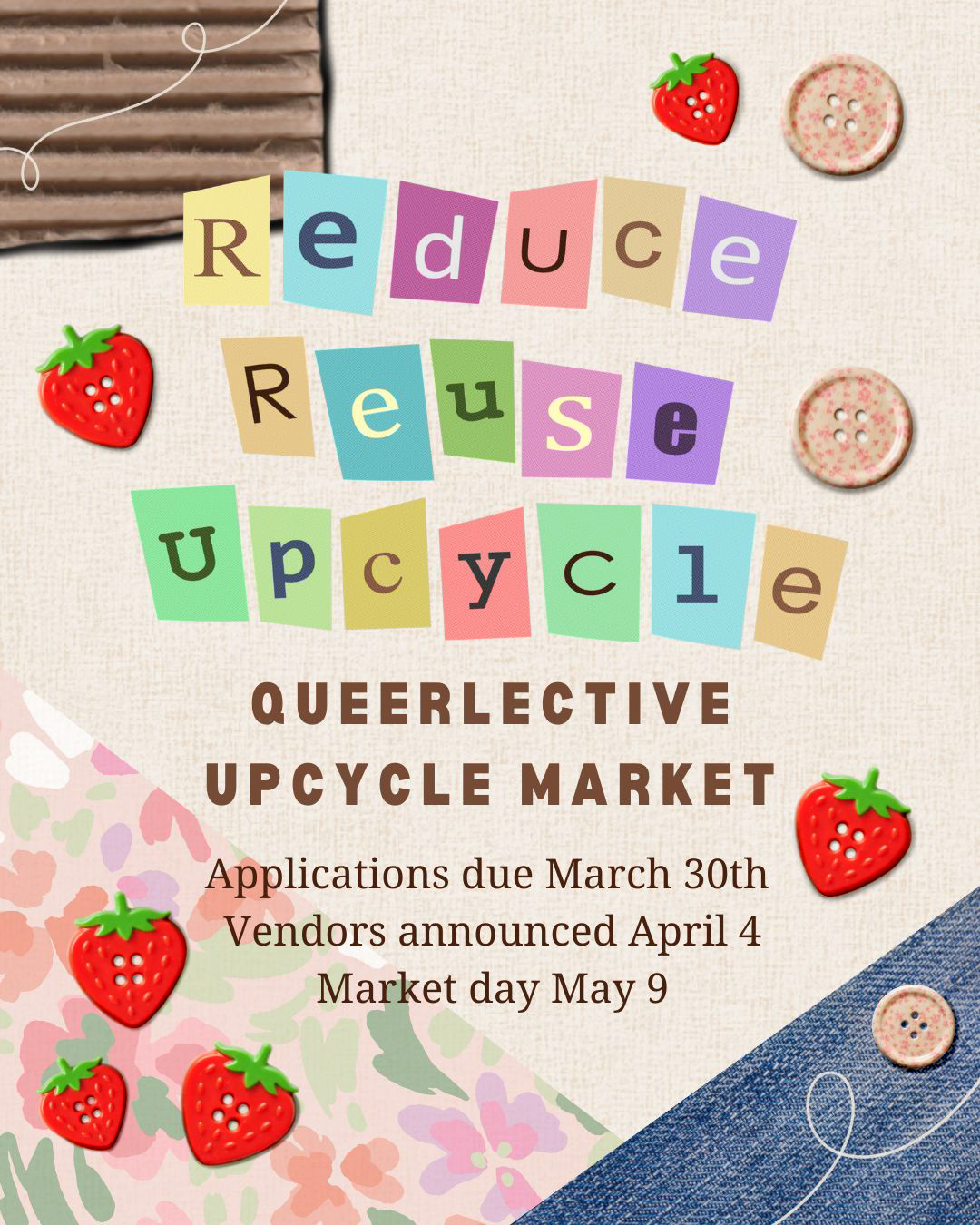 Campaign cover image for Reduce, Reuse, Upcycle; May 9th